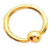 Gold Ball Closure Ring