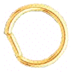 Gold Bar Closure Ring
